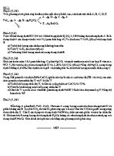 Đề cương ôn thi môn Hóa học Lớp 9 (Có đáp án)